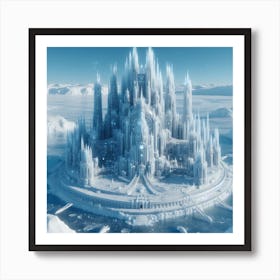 Enormous ice palace 3 Art Print