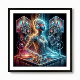 Cosmic Dj 3 Art Print