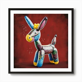 Balloon Donkey (graffiti) Art Print