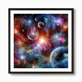 Nebula In Space Art Print