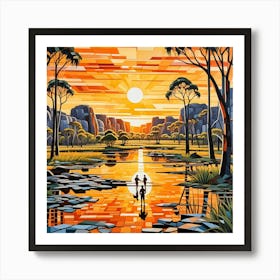 Kakadu National Park Australia Cubism Art Art Print