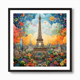 Paris Eiffel Tower 2 Art Print