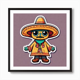Mexican Sticker 1 Art Print