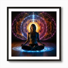 Yogi In Meditation Art Print