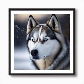 Husky Art Print