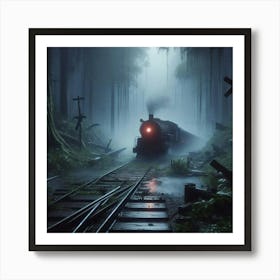Train In The Forest 2 Art Print