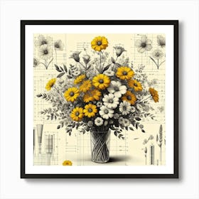 Flowers In A Vase 2 Art Print