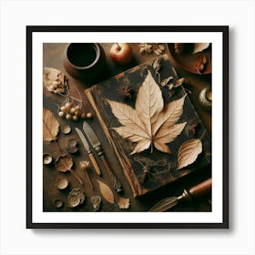 Aging leaf 4 Art Print