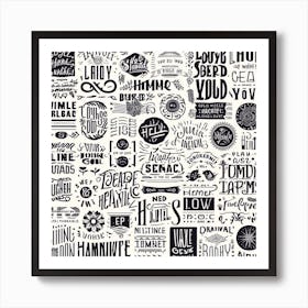 Moniker Mosaic Mystery Art Print Art Print