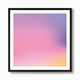 Pink And Blue Abstract Background Art Print