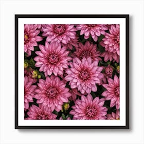 Pink Dahlias 1 Art Print