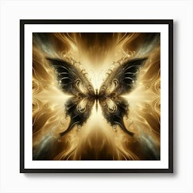 Fractal Butterfly Art Print