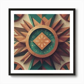 Abstract Clock , Gemini Generated Image Art Print