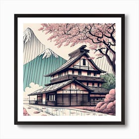 Japanese Pagoda 4 Art Print