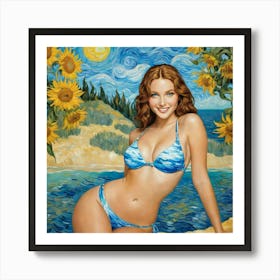 Sunflowers By Van Goghhii Art Print