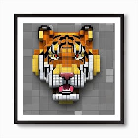 Digi Tiger Art Print