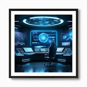 Futuristic Office Art Print