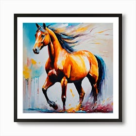 Horse Painting Art Print