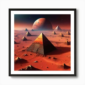 Egyptian Pyramids Art Print