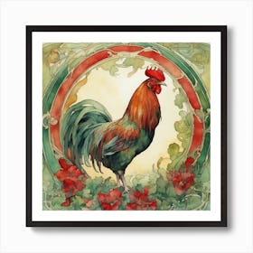 Rutherford the Rooster Art Print