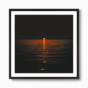 Sunset Over Water 5 Art Print