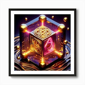 Cube Of Light Art Print