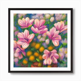 Alstroemeria Flowers Art Print