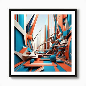 Futuristic City 2 Art Print