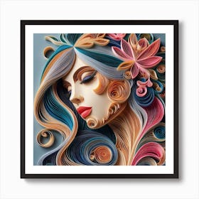 Quilling Art 1 Art Print