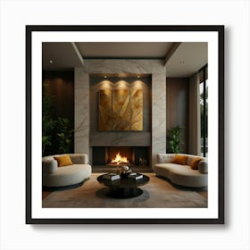 Modern Living Room 1 Art Print