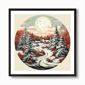 Winter Landscape 10 Art Print