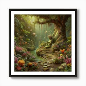 Fairy In The Forest 11 Art Print