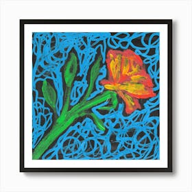 Orange Flower Art Print