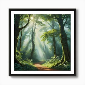 Forest Path 10 Art Print