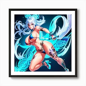 Sexy Anime Girl 01 Art Print