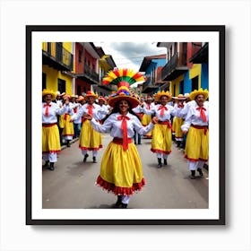 Colombian Dancers 6 Art Print