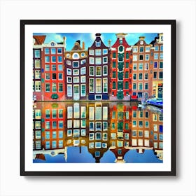 Amsterdam Canals Art Print