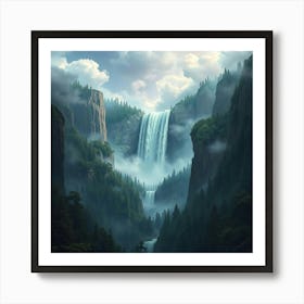 Waterfall 1 Art Print