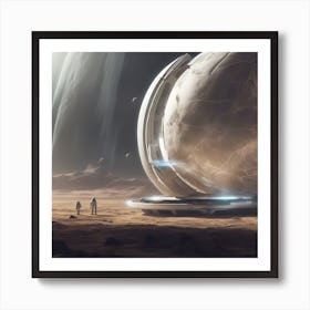 A Spacefaring Vessel With A Self Sustaining Ecosystem, Allowing Long Duration Journeys 1 Art Print