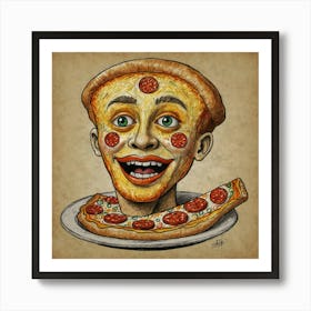 Pizza Man 1 Art Print