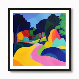 Abstract Park Collection Ibirapuera Park Bogota Colombia 4 Art Print