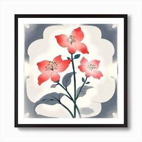 Chinese Flowers Art Print