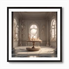 Room With A Mirror 1 Art Print