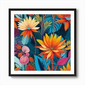 Floral Pattern 7 Art Print