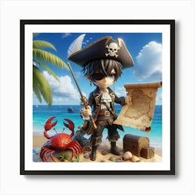 Pirate Figurine Art Print
