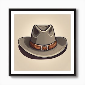 Cowboy Hat Art Print