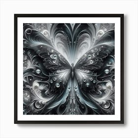 Fractal Butterfly 2 Art Print