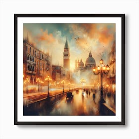 City At Night Art Print