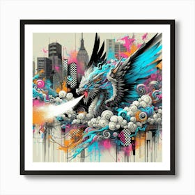 Dragon In The Sky 4 Art Print