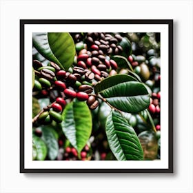 Coffee Beans On A Tree 58 Art Print